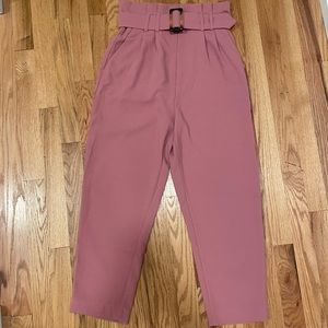 High Waisted Pink Pants